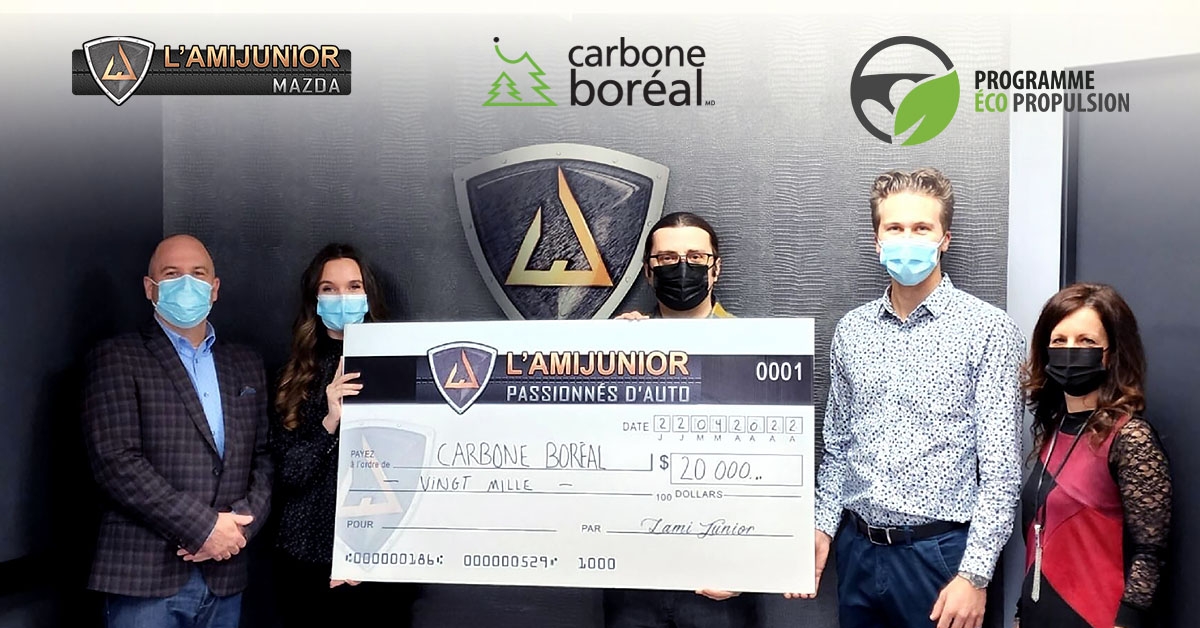 L'Ami Junior Group donates $20,000 to Carbone Boréal