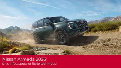 Nissan Armada 2026 : prix, infos, specs et fiche technique